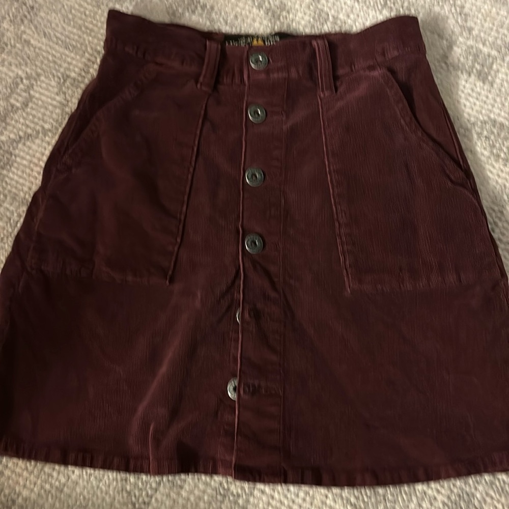 Lucky brand button mini skirt